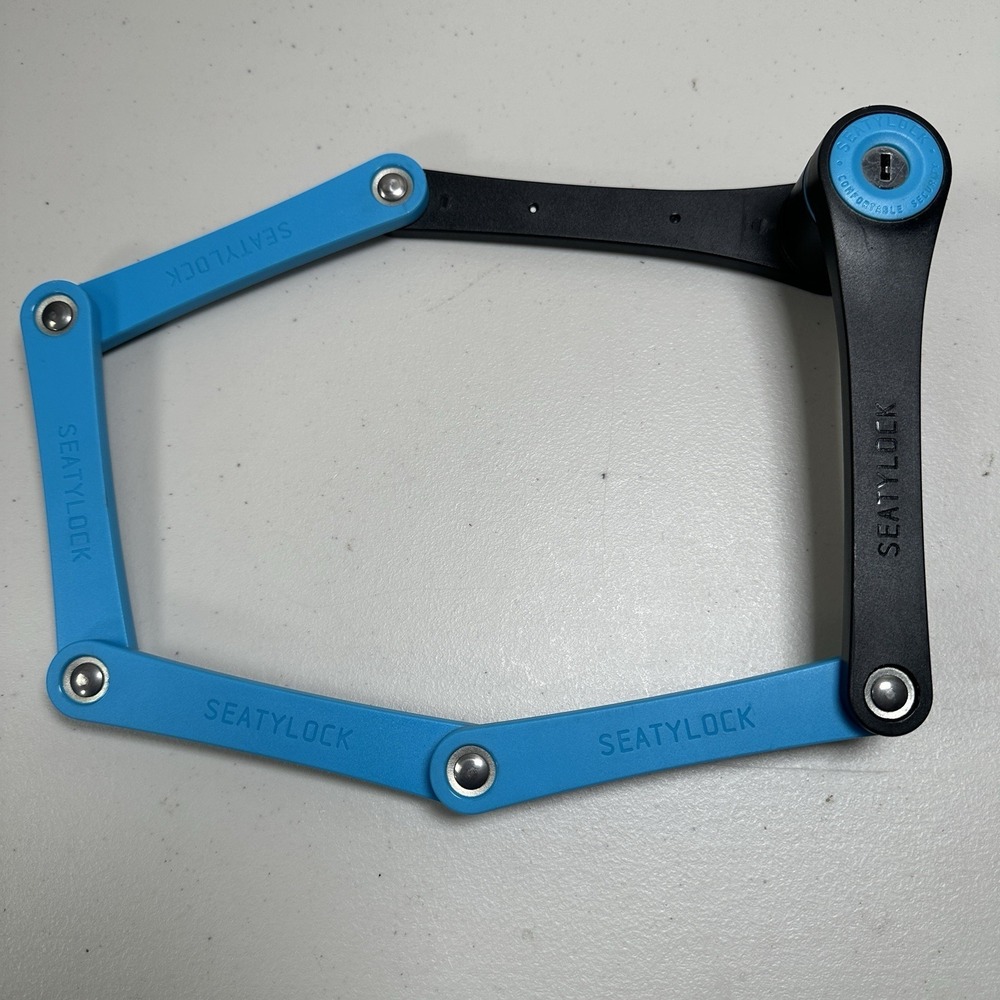 Seatylock Foldylock (No Key) Compact Folding Bike Scooter Lock Heavy Duty